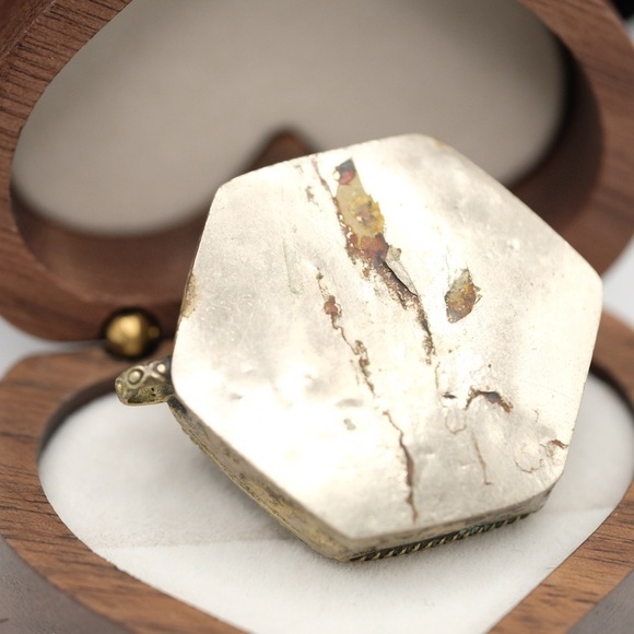 Vintage Green Color Pendant heavy handmade BOHEMIAN SUPER COOL - Picture 5 of 8